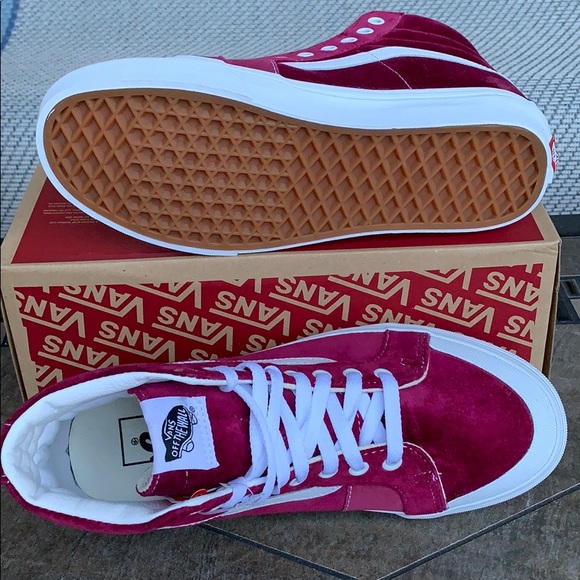 VANS SK8-Hi REISSUE 13 Velvet Beet Red l/True Whit - Picture 3 of 16